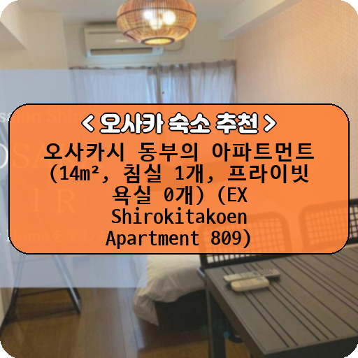 오사카시 동부의 아파트먼트 (14m², 침실 1개, 프라이빗 욕실 0개) (EX Shirokitakoen Apartment 809)_thumbnail_image