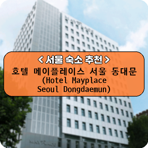 호텔 메이플레이스 서울 동대문 (Hotel Mayplace Seoul Dongdaemun)_thumbnail_image
