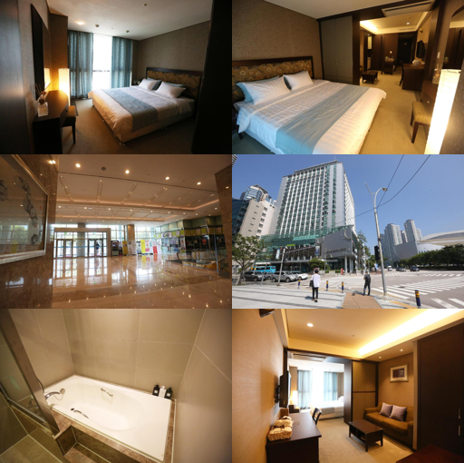 해운대구의 아파트먼트 (35m², 침실 1개, 프라이빗 욕실 1개) (Haeundae Centum Hotel, in front of BEXCO)_merged_image